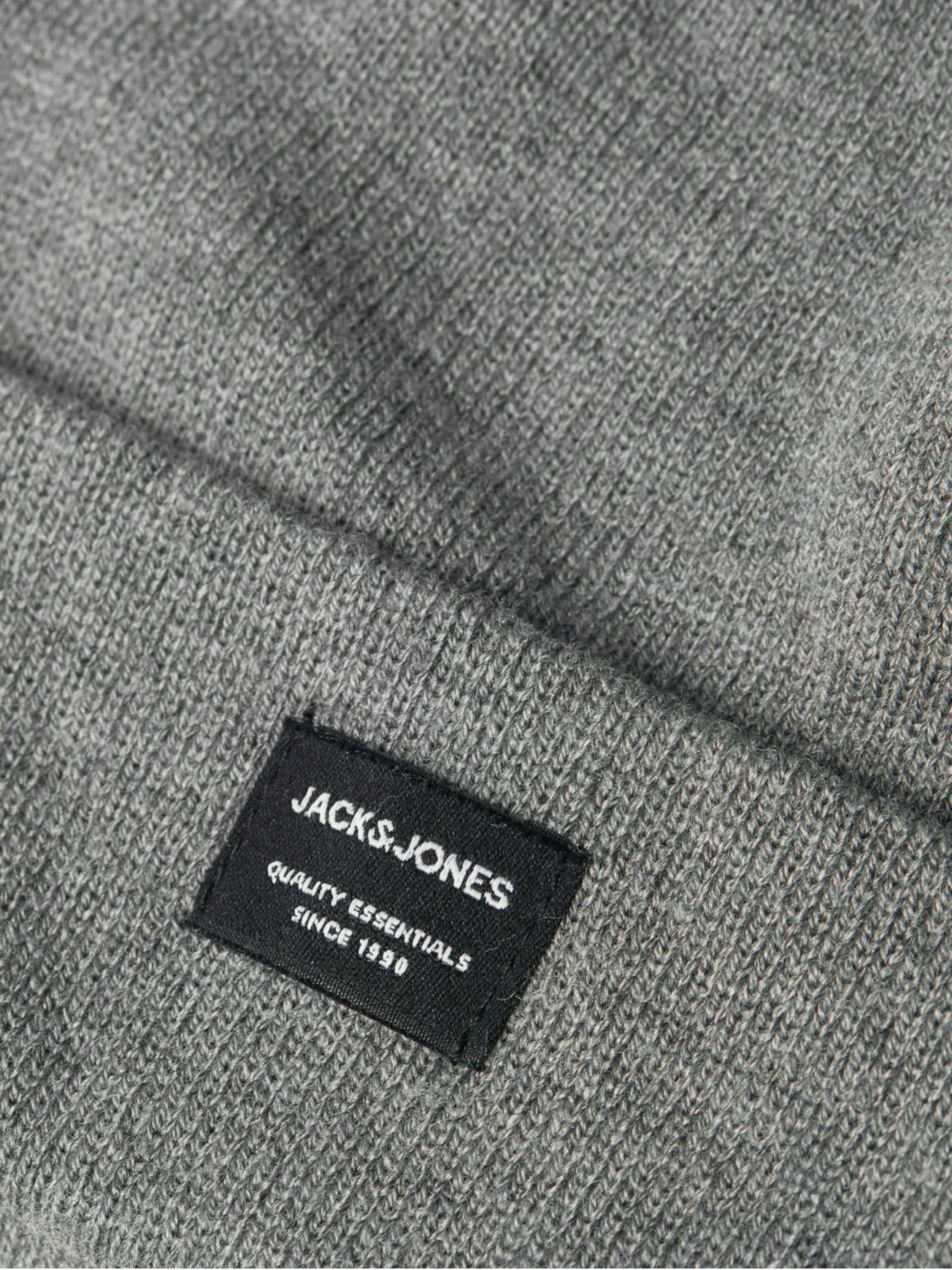 Berretto Jack & Jones Dna Grigio in maglia 12092815 /Grey Melange JACK & JONES 