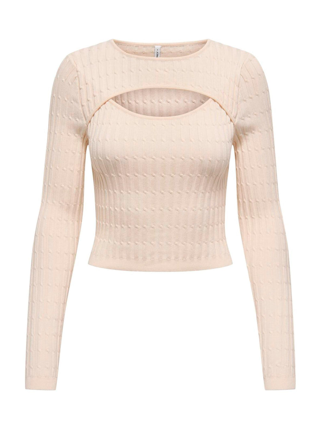 Maglia Only Crema Meddi cropped 15339582 /Birch ONLY 
