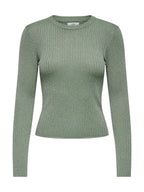 Maglia JDY Plum Verde in lurex 15330569 /Hedge Green JDY 