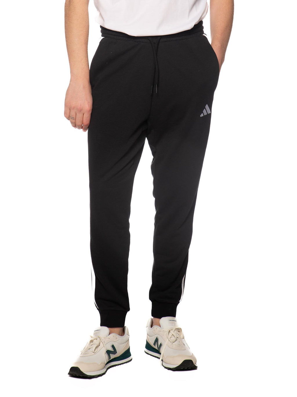 Pantalone in felpa Adidas Nero con logo JD1881 NERO ADIDAS 