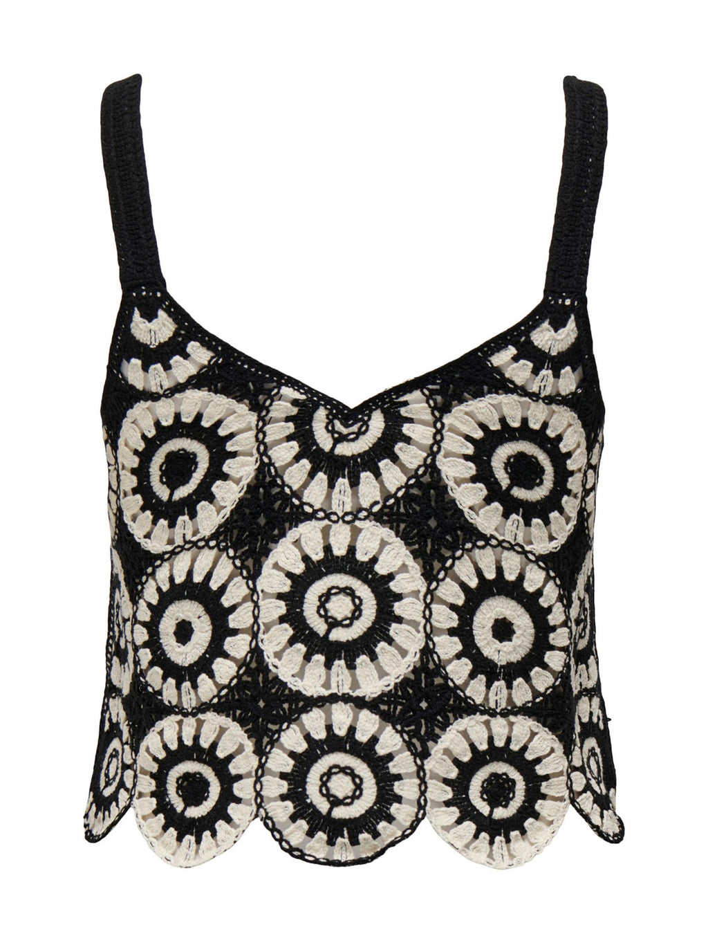 Top Only Yvonne Nero con lavorazione macrame 15289731 /Black ONLY 