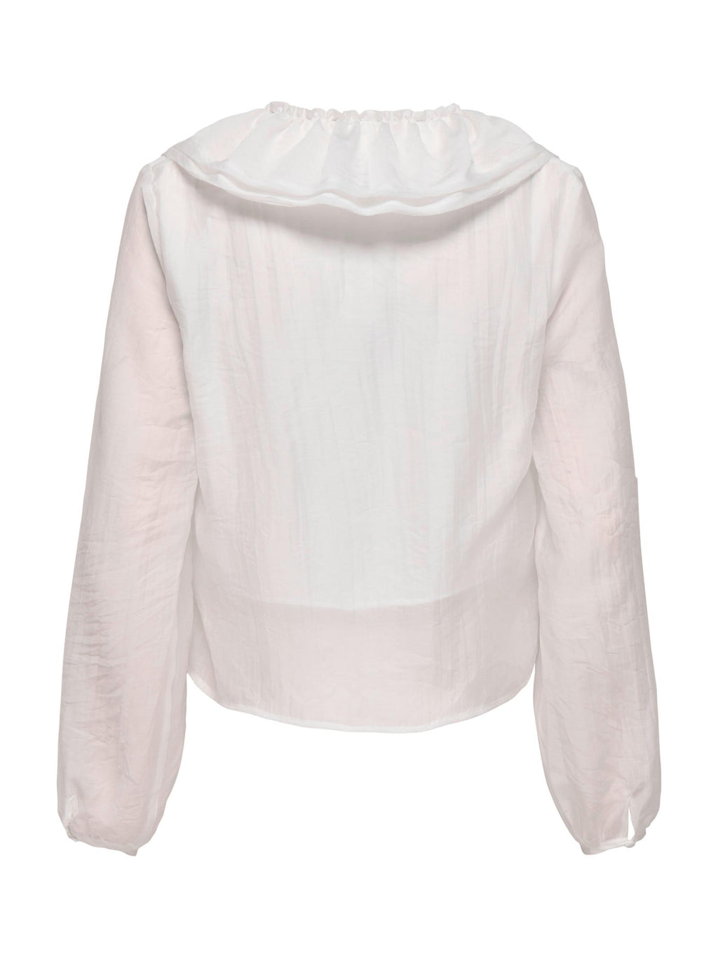 Blusa Only Bianco Teagan volant 15368624 /Cloud Dancer ONLY 