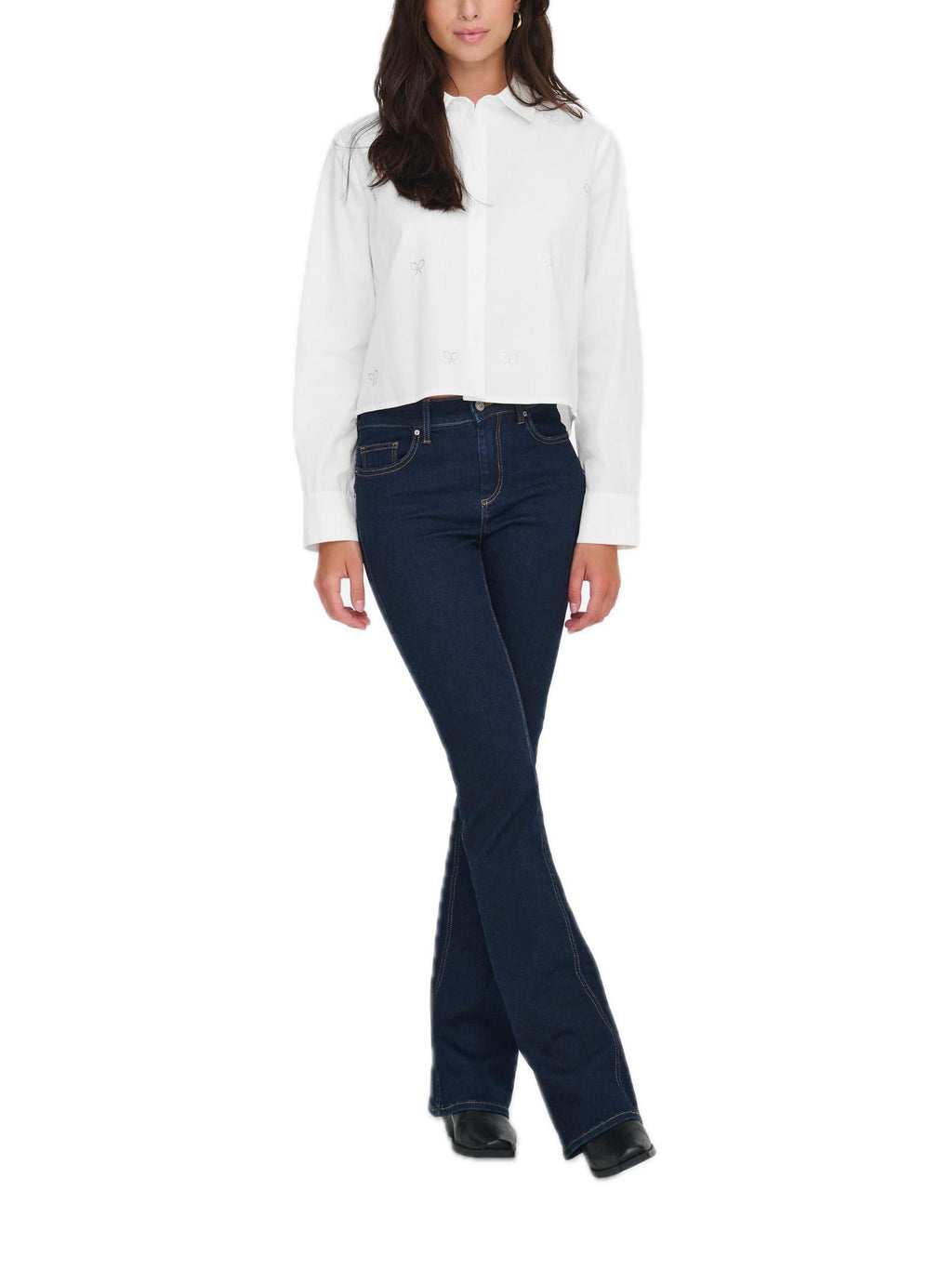 Camicia JDY Riley Bianco con fiocchi 15363089 /White JDY 