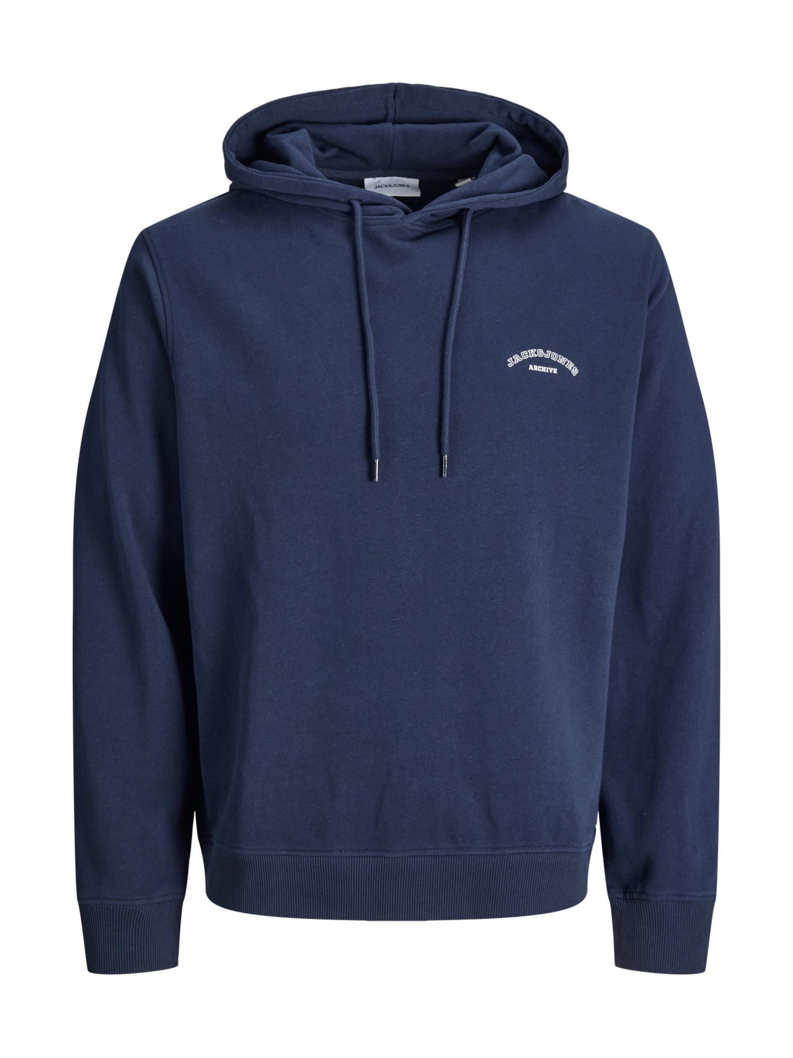 Felpa Jack & Jones Nero College Blu con cappuccio 12288362 /Navy Blazer JACK & JONES 