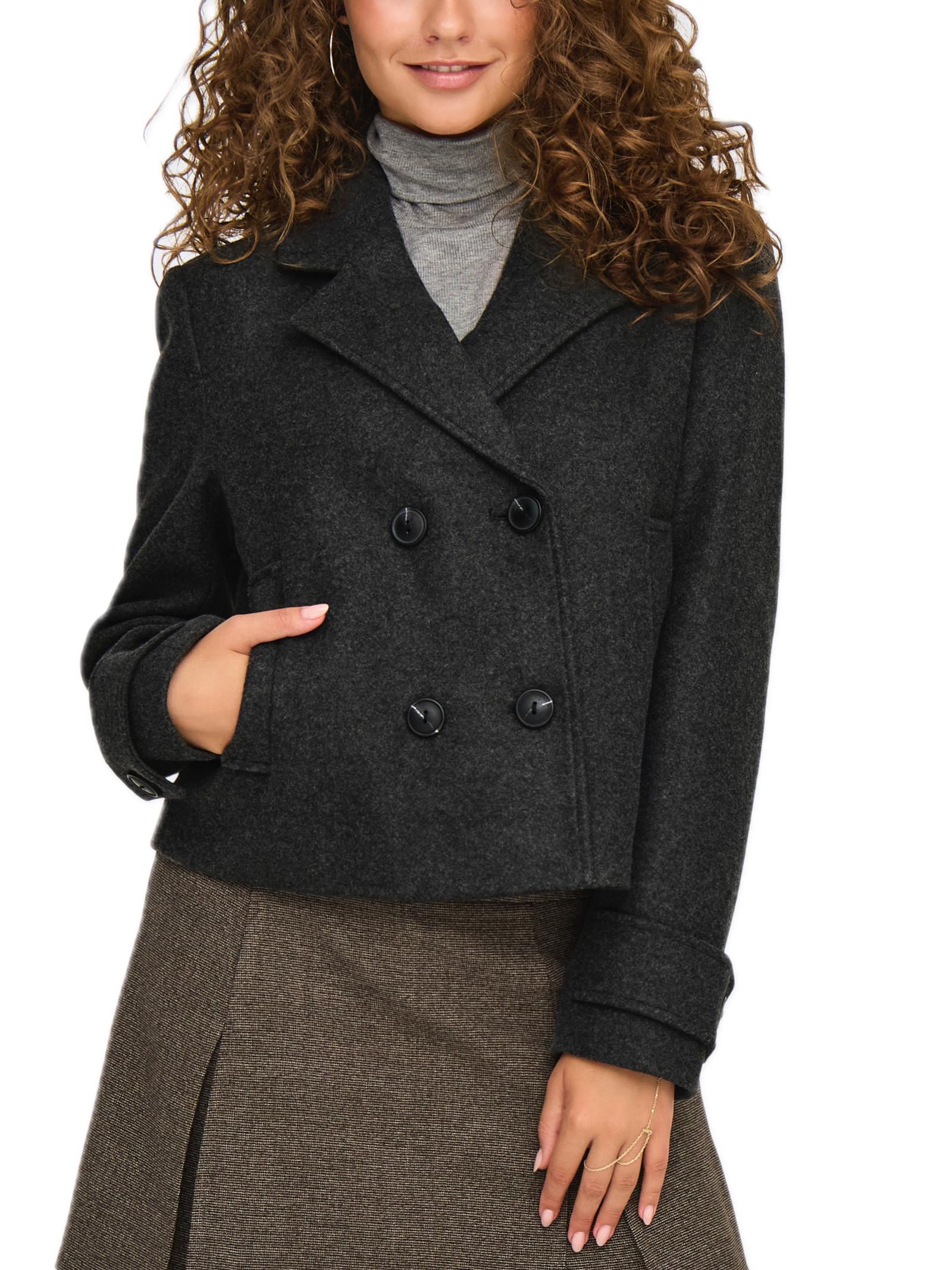 Cappotto Only  Freja Antracite corto 15320983 /Dark Grey Melange ONLY 