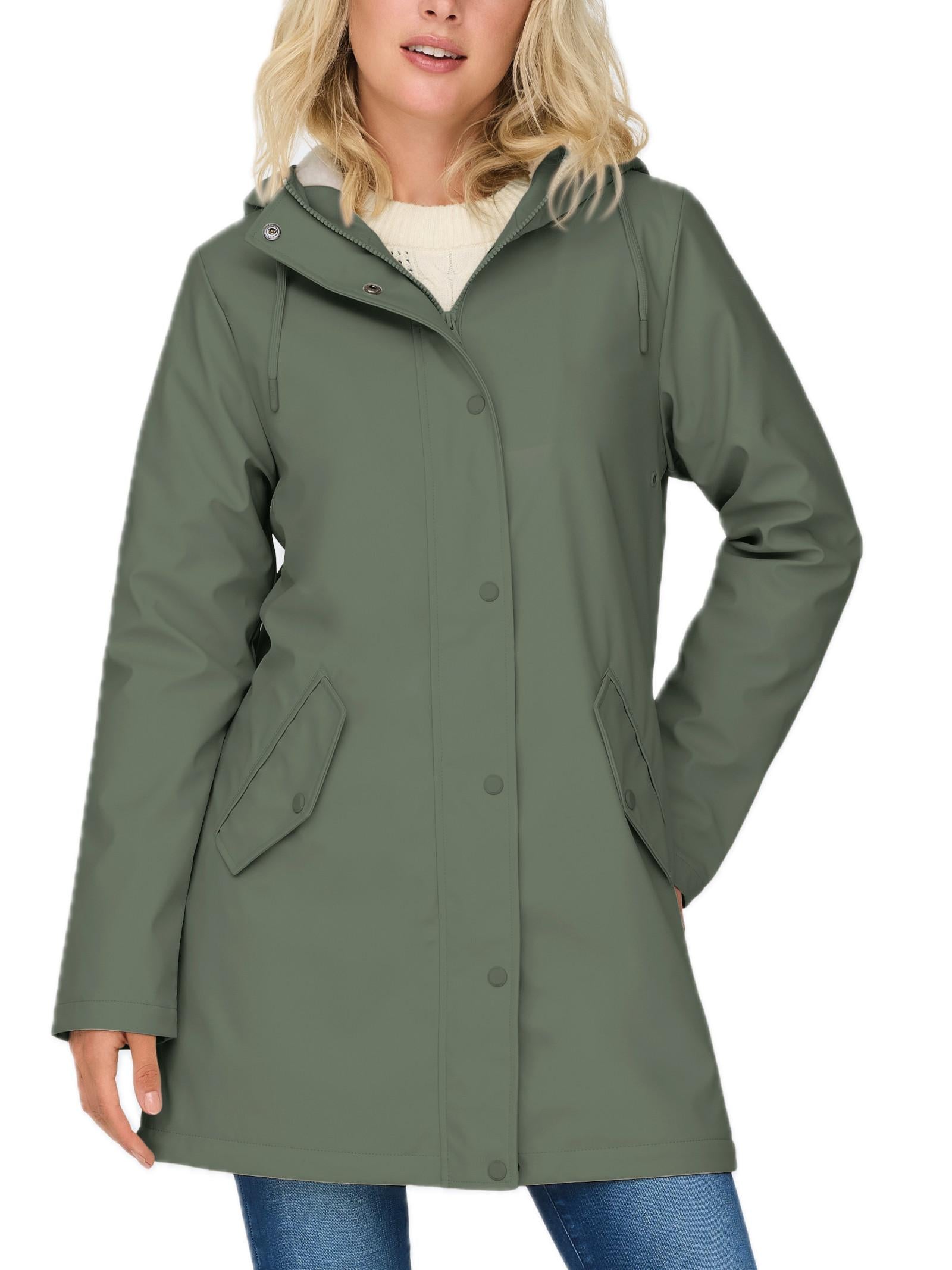 Giubbotto Only Sally Verde con cappuccio 15206116 /Castor Gray ONLY 