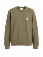 Felpa Calvin Klein badge Verde con logo LV04RG268G LDY CALVIN KLEIN 