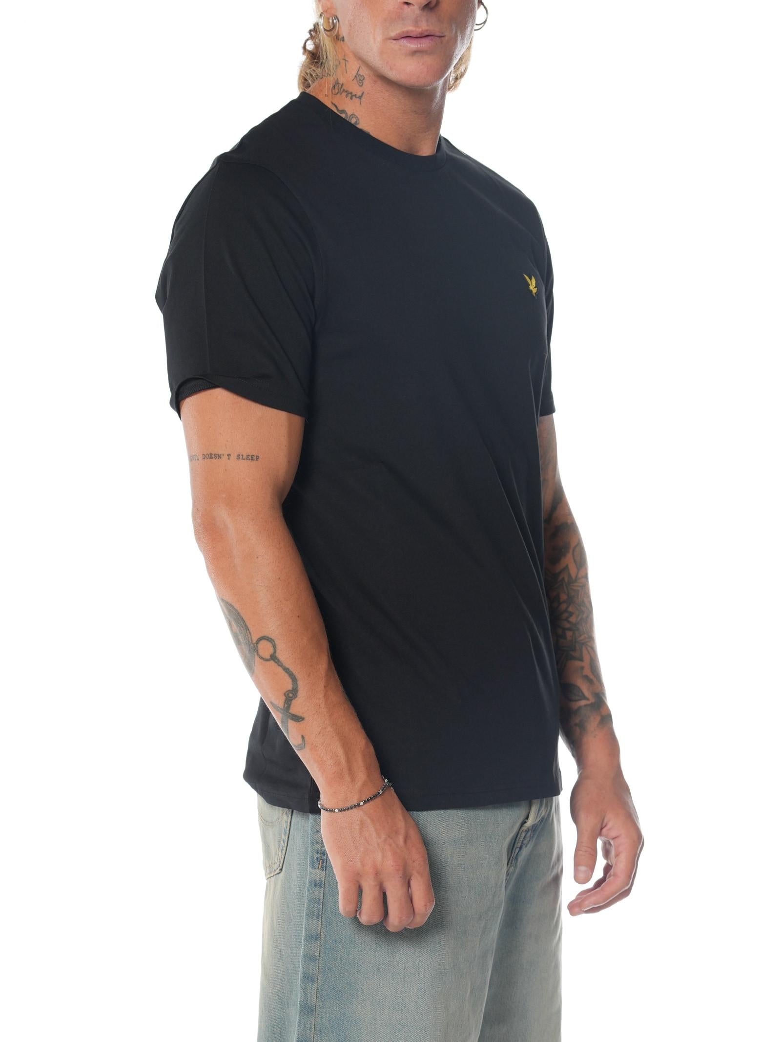 T-shirt Lyle & Scott Nero Logo TS400VOG JET BLACK LYLE & SCOTT 