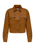 Giacca Only Belicia Marrone scamosciata 15362889 /Cognac ONLY 