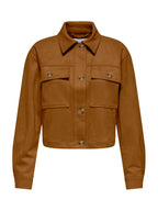 Giacca Only Belicia Marrone scamosciata 15362889 /Cognac ONLY 