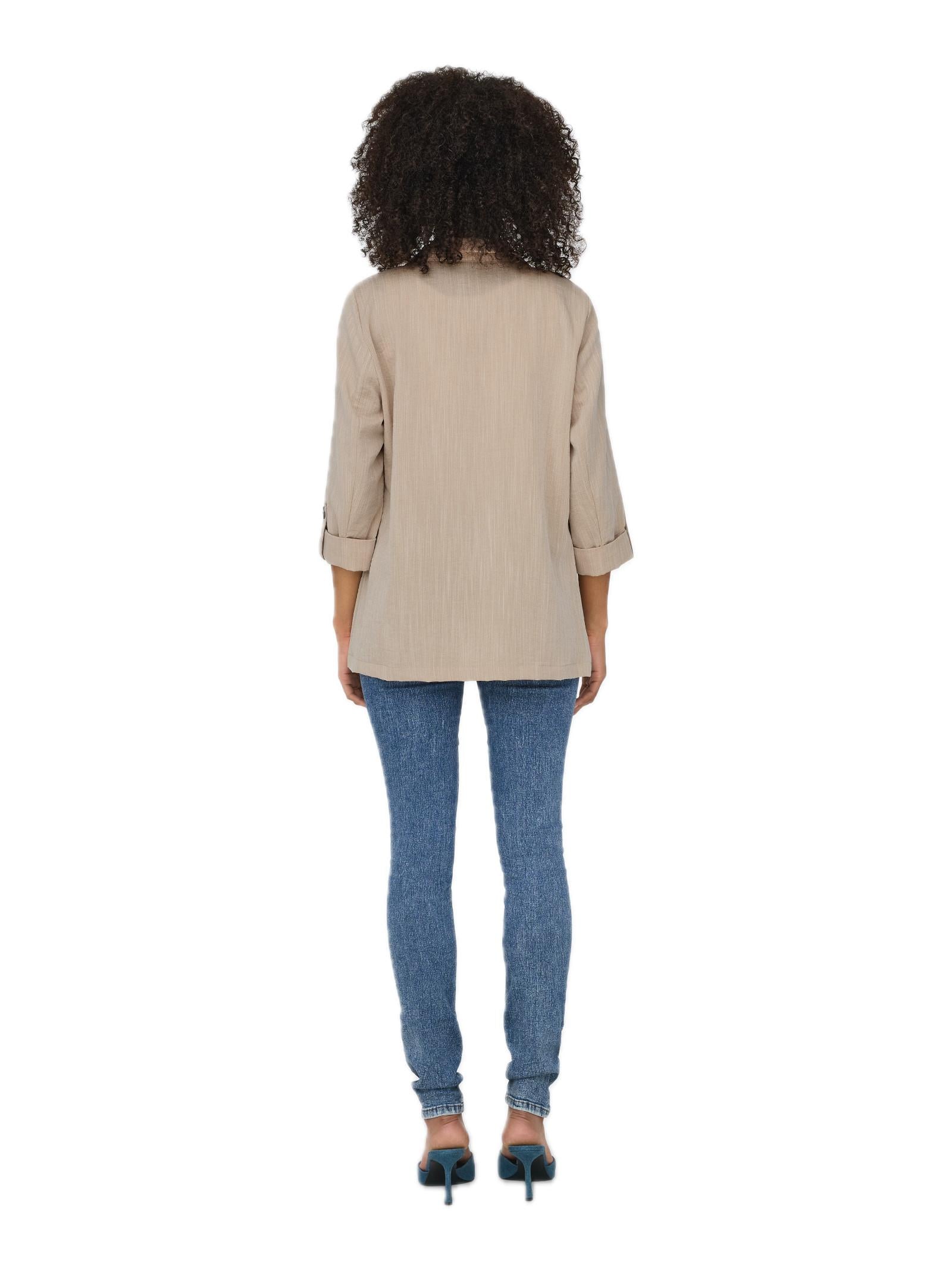 Blazer Only Marsa Beige con manica 3/4 15308084 /Safari ONLY 