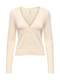Cardigan Only Meddi Panna scollo a V 15363158 /Birch ONLY 