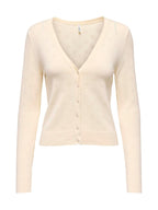 Cardigan Only Meddi Panna scollo a V 15363158 /Birch ONLY 