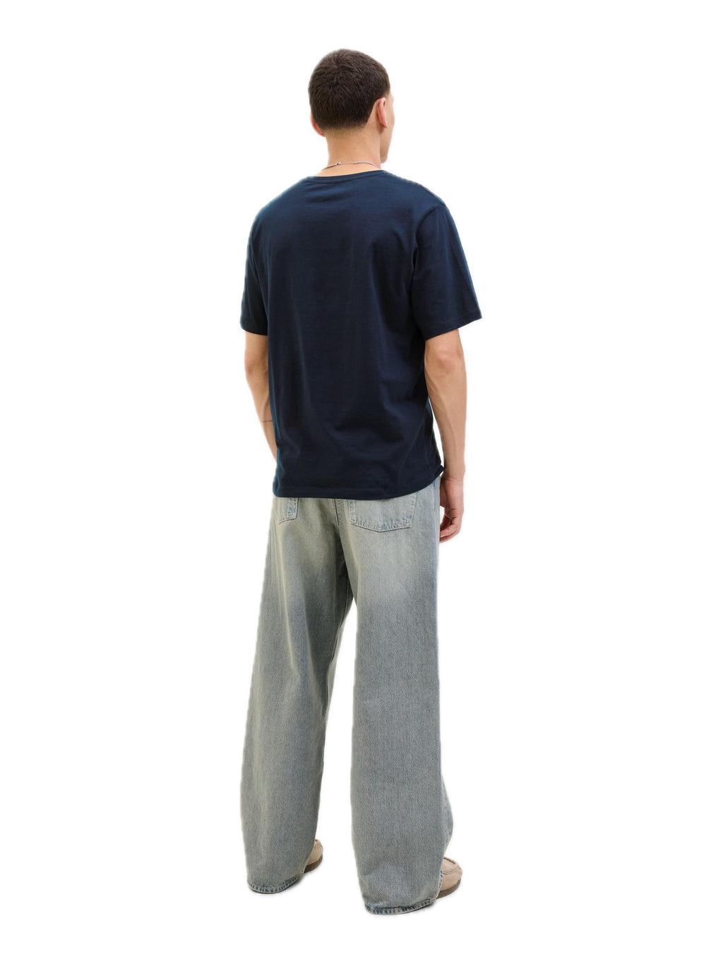T-shirt Jack & Jones Logo Blu girocollo 12279535 /Sky Captain JACK & JONES 