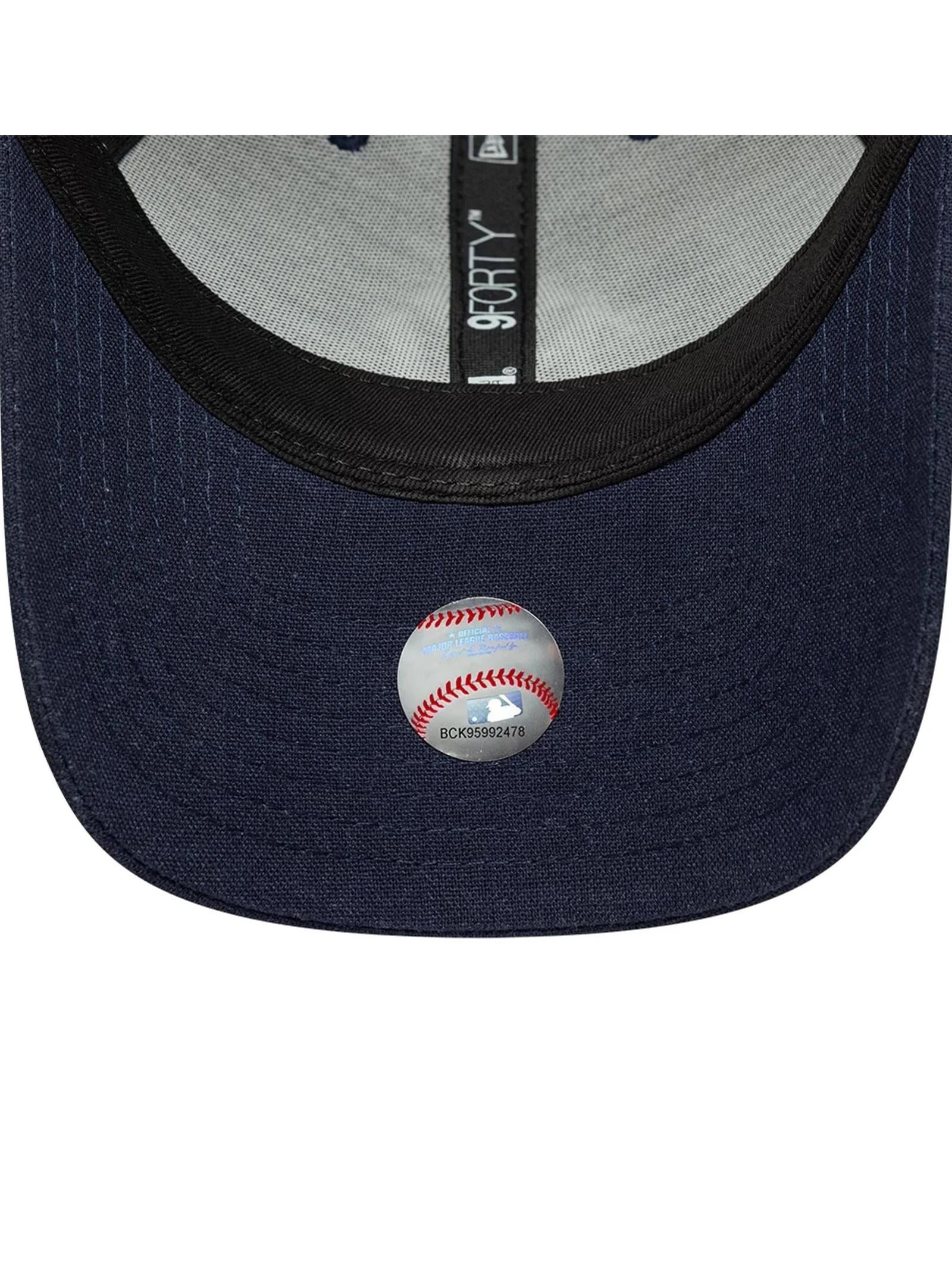 Berretto New Era Blu 9FORTY misto lino 60856291 NVY NEW ERA 