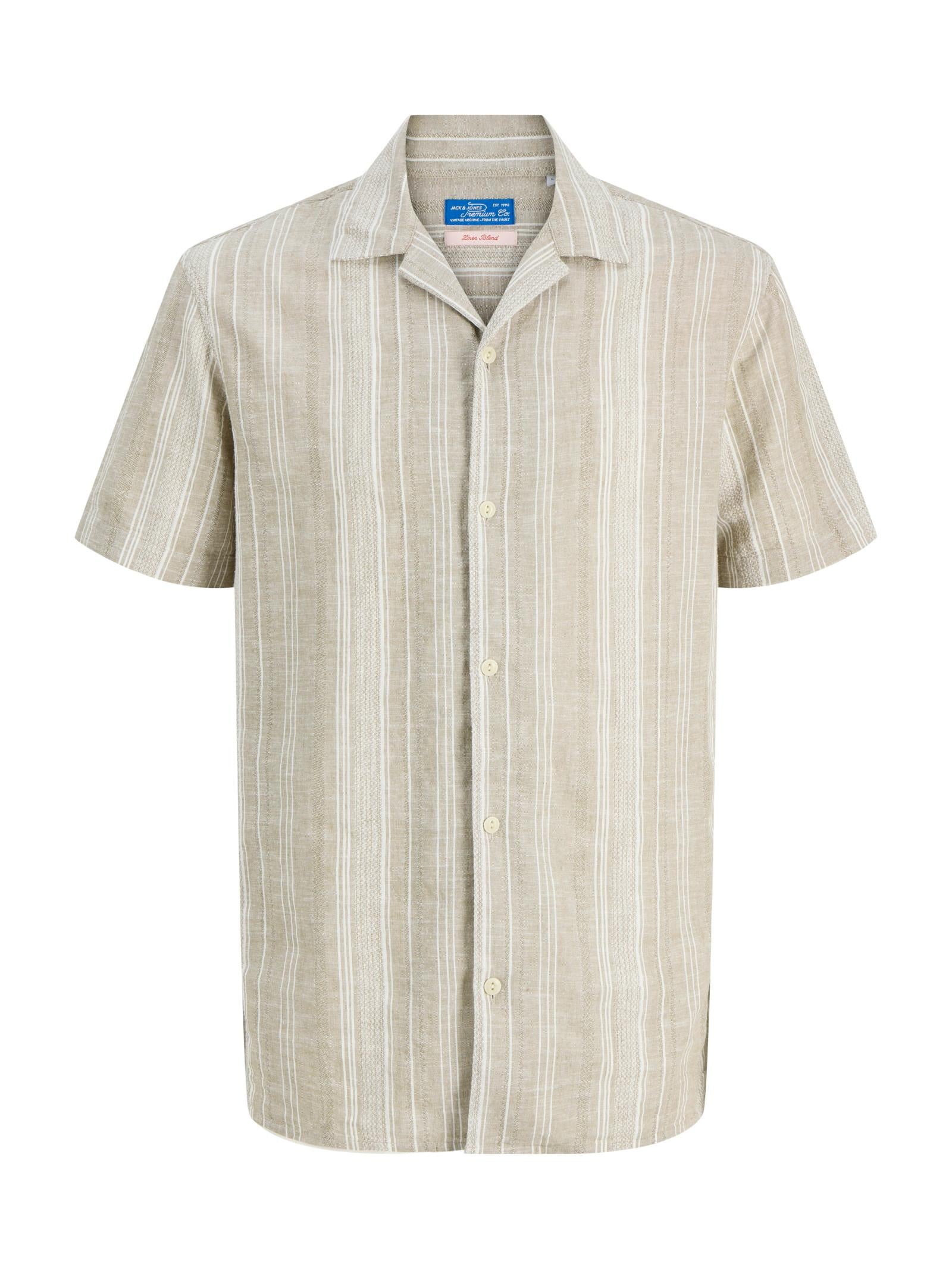 Camicia Jack & Jones Verde salvia Summer Lino 12291964 /Mermaid JACK & JONES 