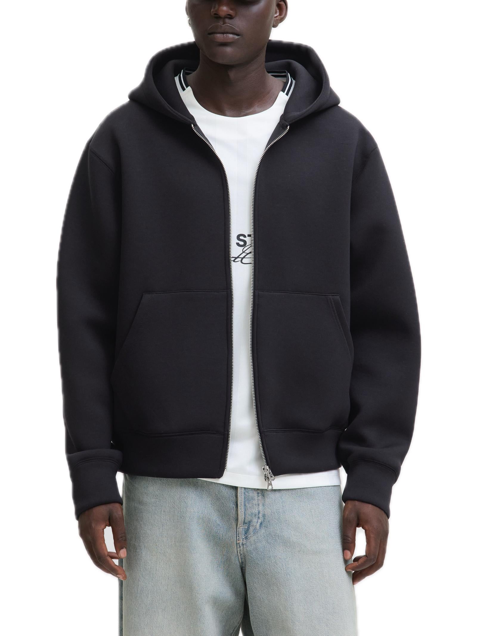 Felpa Jack & Jones Scuba Nero tessuto tecnico 12282972 /Black JACK & JONES 