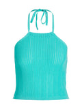 Top JJXX Turchese Zoella scollo all'americana 12275501 /Aqua Sky JJXX 