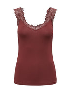 Top Only Bordeaux Free con pizzo 15367470 /Sable ONLY 