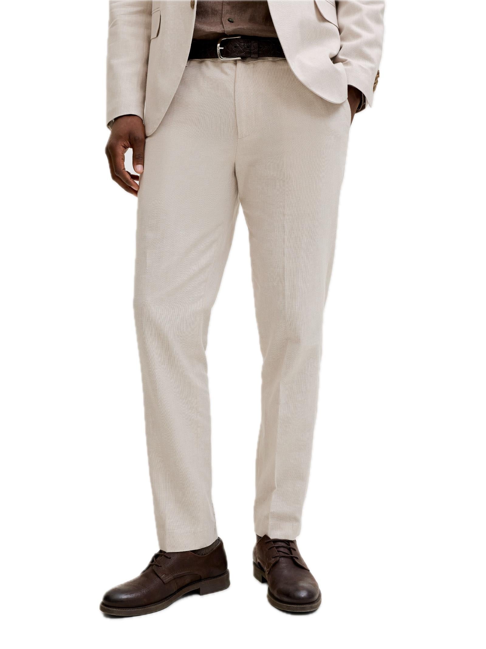 Pantalone Jack & Jones Beige Martin misto lino 12291807 /Ancient Scroll JACK & JONES 