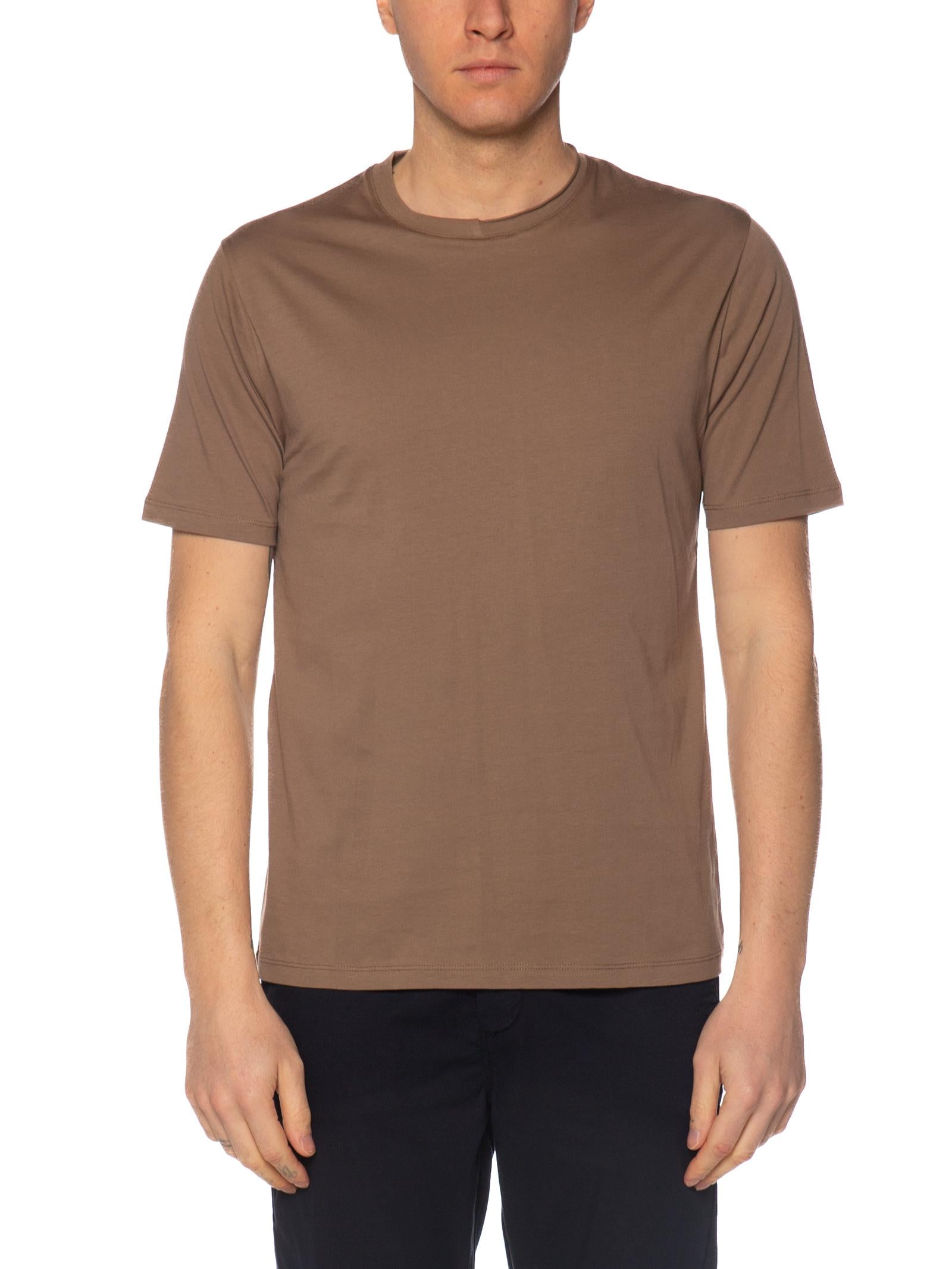 T-shirt Seinse Fango con collo elastico TE3304 FANGO SEINSE 