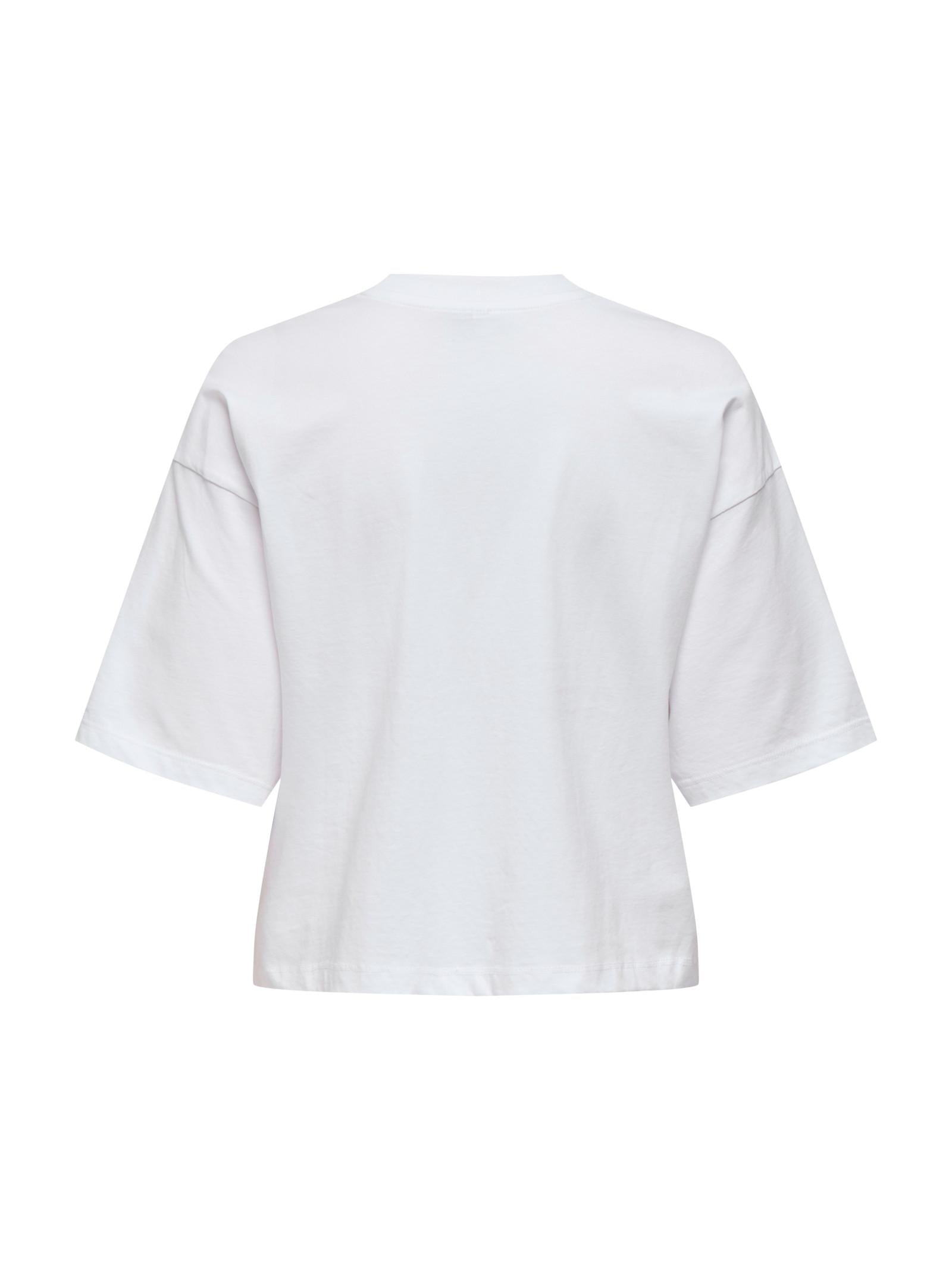 T-shirt Only Aubrielle Bianco con strass 15358955 /Bright White ONLY 