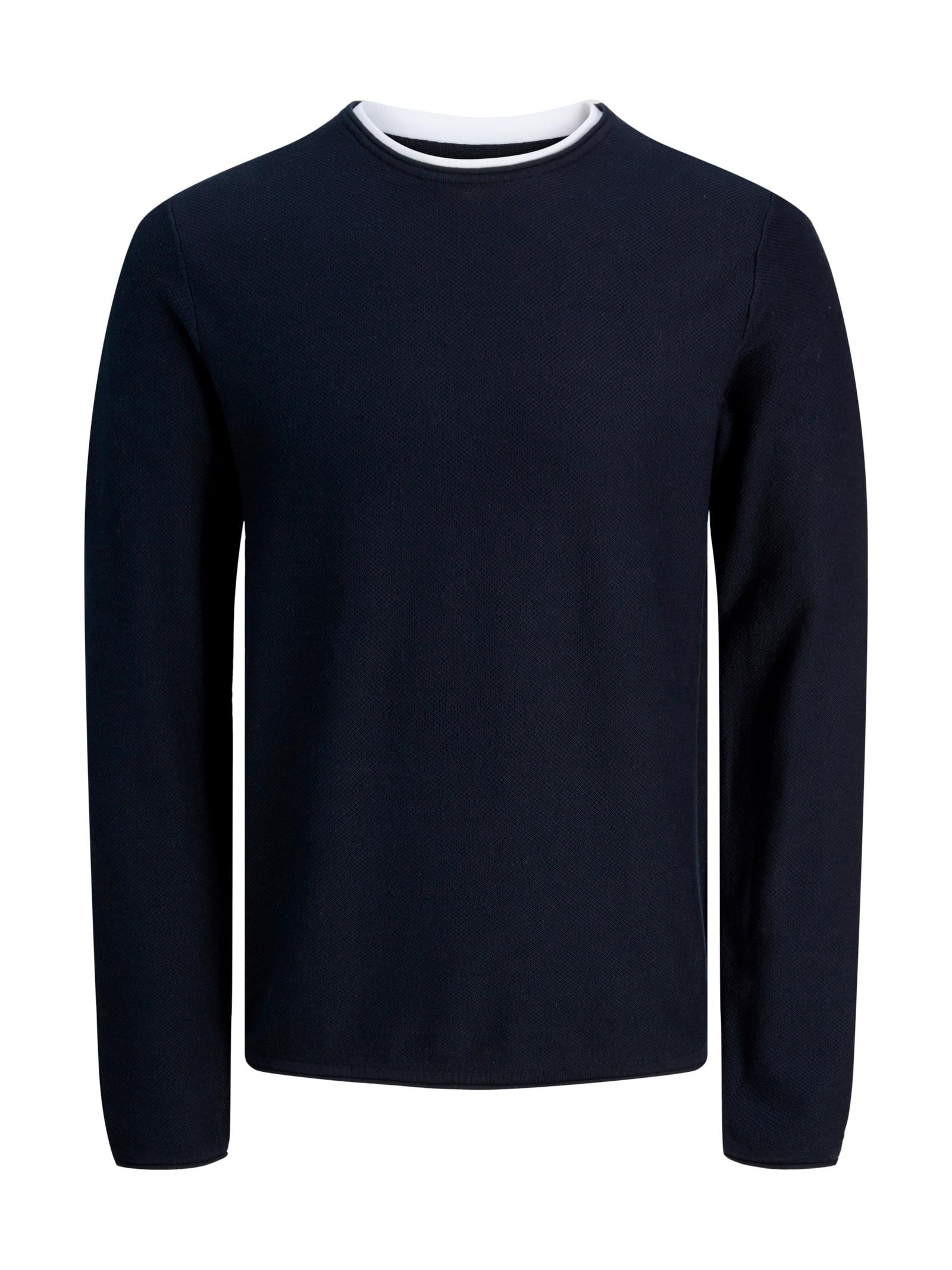 Maglia Jack & Jones Winn Blu girocollo con texture 12227443 /Sky Captain JACK & JONES 