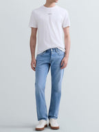 T-shirt Replay Bianco Basic logo frontale M3098 011 REPLAY 