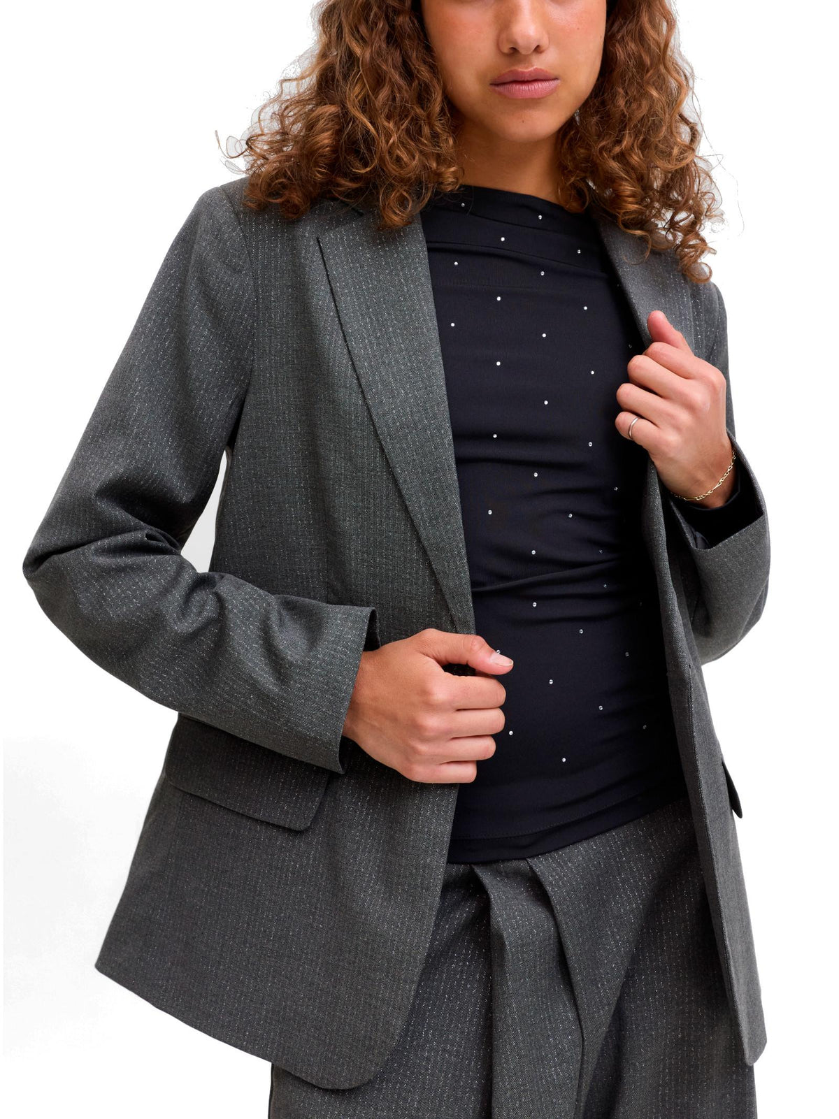 Blazer JJXX Anne Grigio con reverse 12286016 /Dark Grey Melange JJXX 