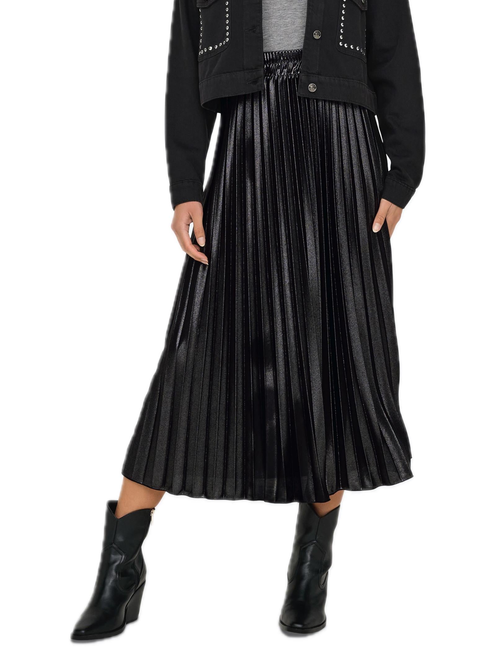 Gonna ONLY Lion Nero plissettata 15330727 /Black ONLY 
