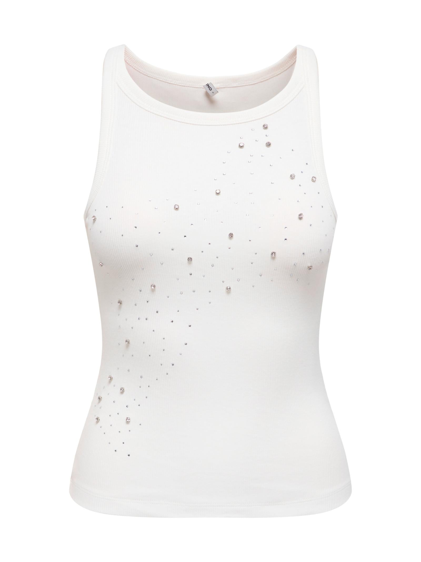 Top Only Filiz Bianco strass 15368917 /Cloud Dancer ONLY 