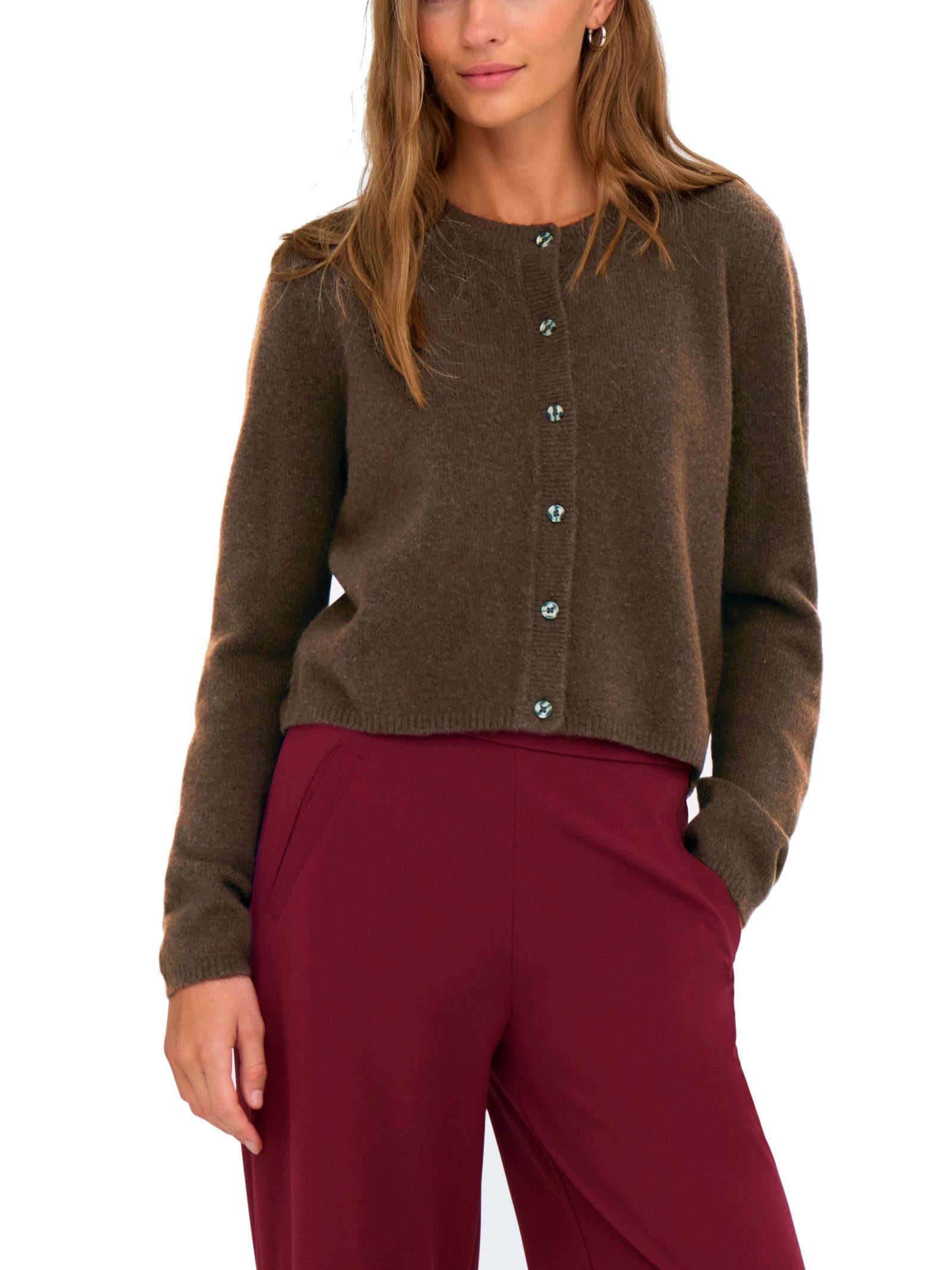 Cardigan Jacqueline De Yong Chloe Marrone bottone 15330581 /Slate Black JDY 