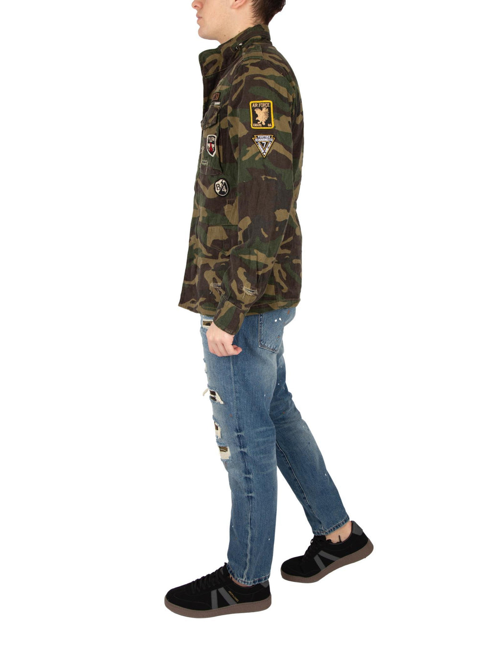 Field Jacket Gianni Lupo Camouflage con patch GL350R MILITARY GIANNI LUPO 