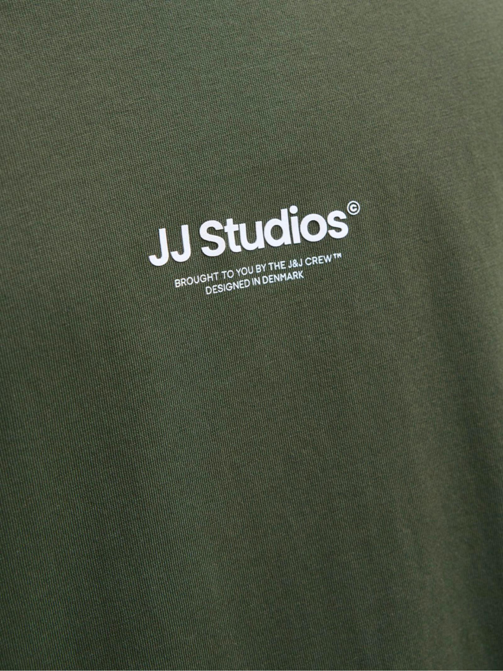 T-shirt Jack & Jones Soho Verde con mino logo gommato 12278787 /Duffel Bag JACK & JONES 