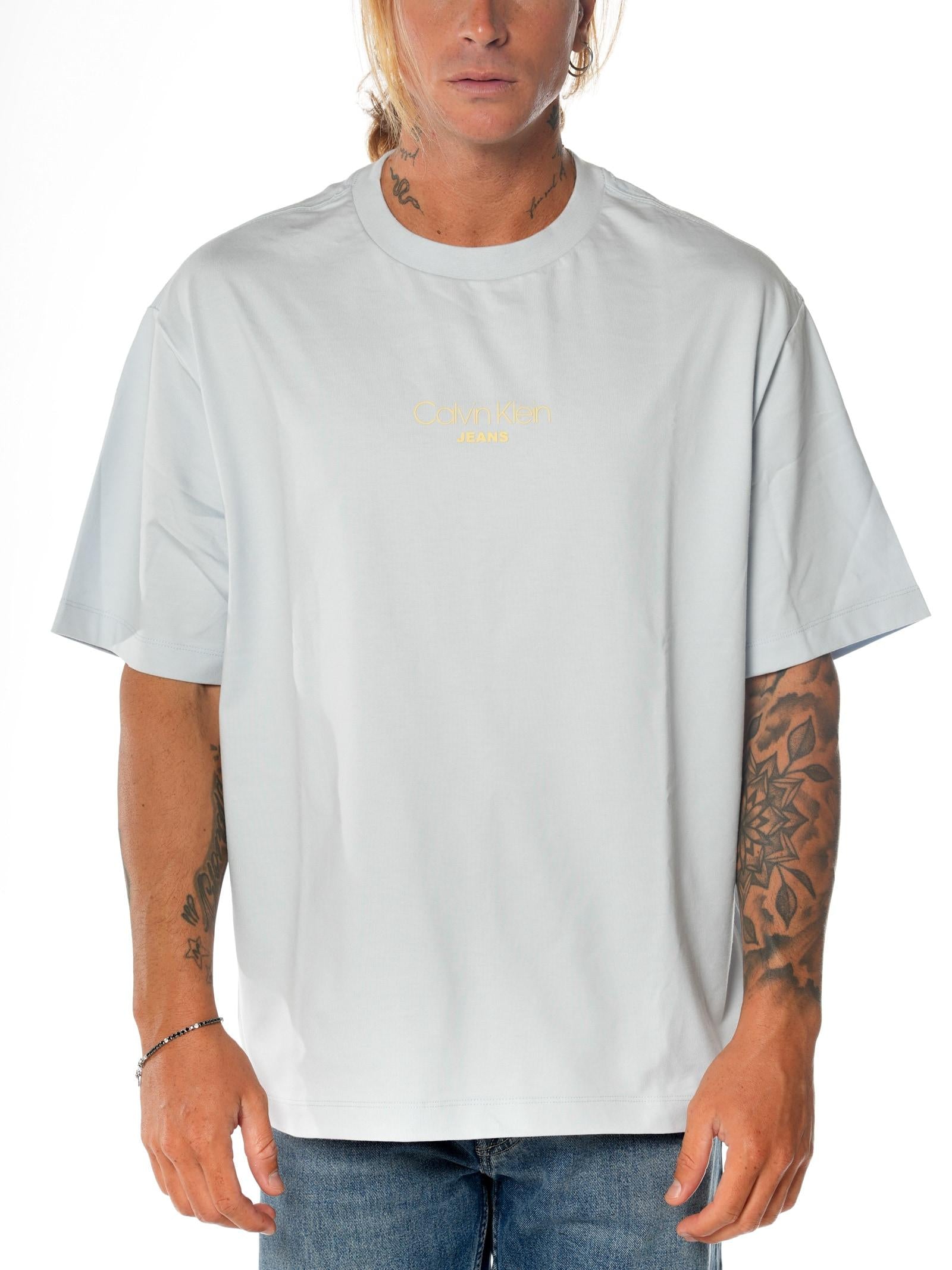 T-shirt Calvin Klein Celeste oversize LV04RC851G CIQ CALVIN KLEIN 