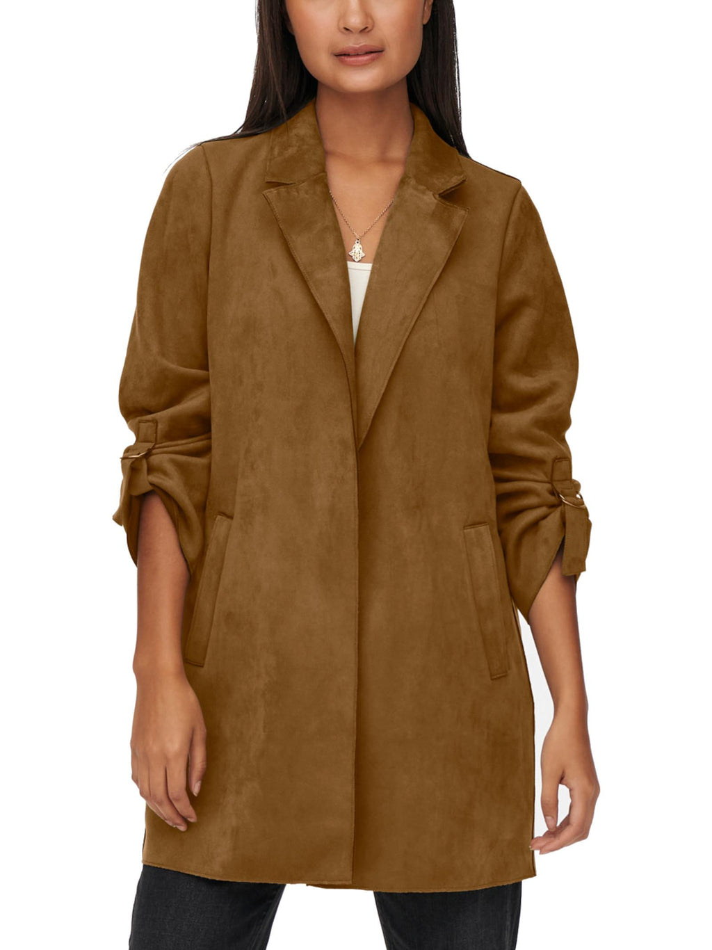 Giubbotto Only Joline Cognac Scamosciato 15179864 /Cognac ONLY 