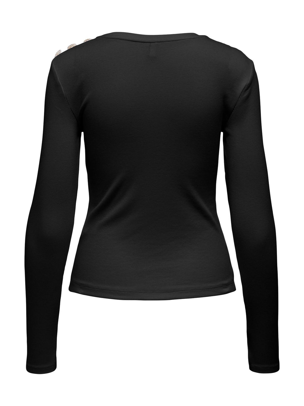 T-shirt Only Checkie Nero con bottoni 15330371 /Black ONLY 