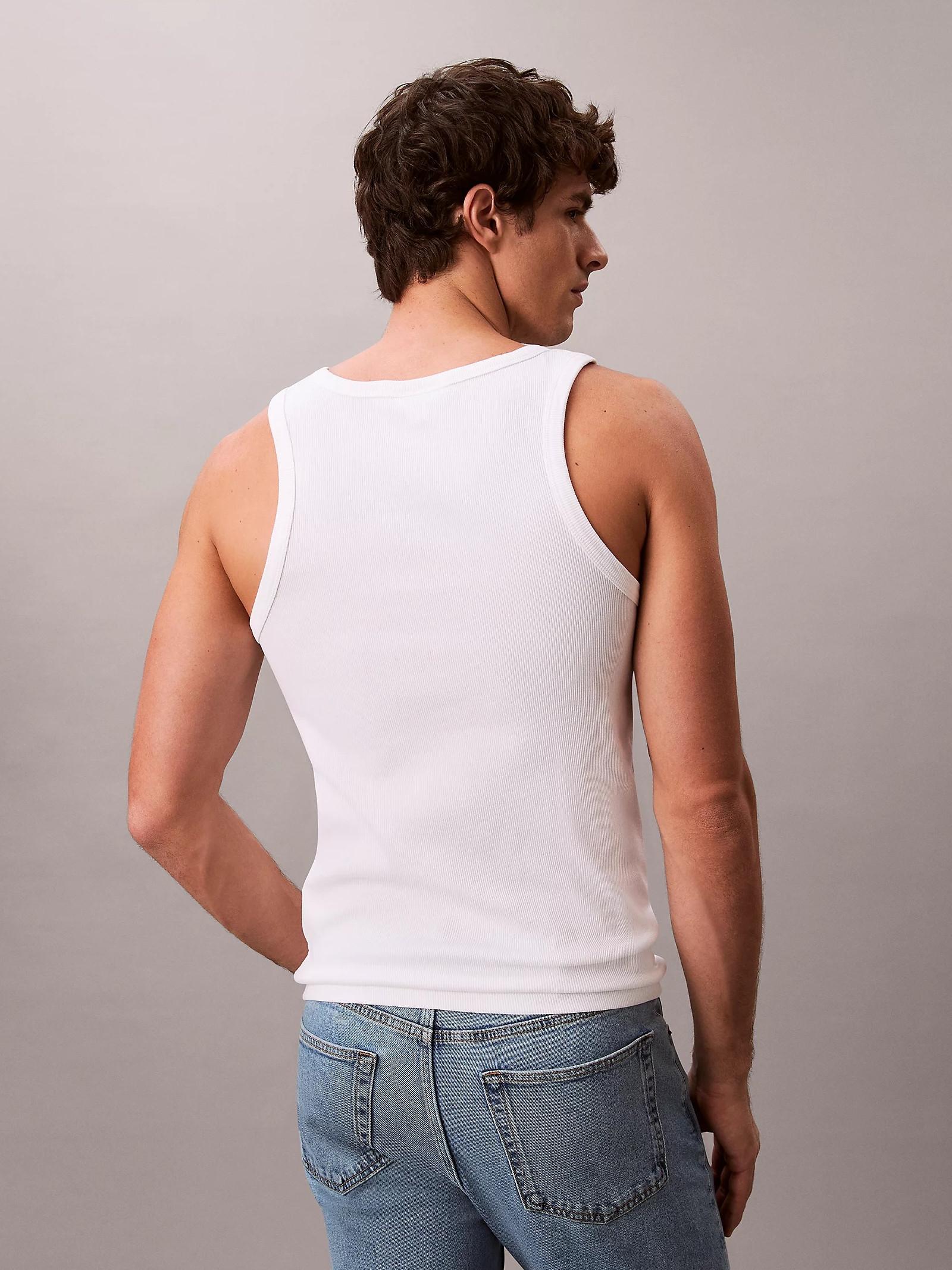 Canotta Calvin Klein Bianco girocollo LV04RF272G YAF CALVIN KLEIN 