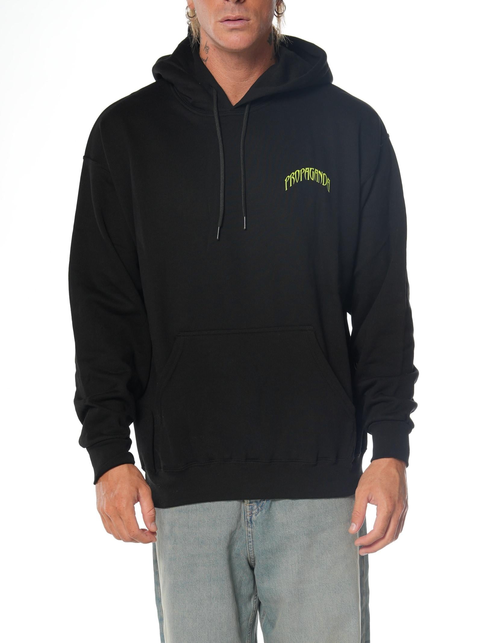 Felpa Propaganda Triangle Wolf Nero FE481 NERO PROPAGANDA 