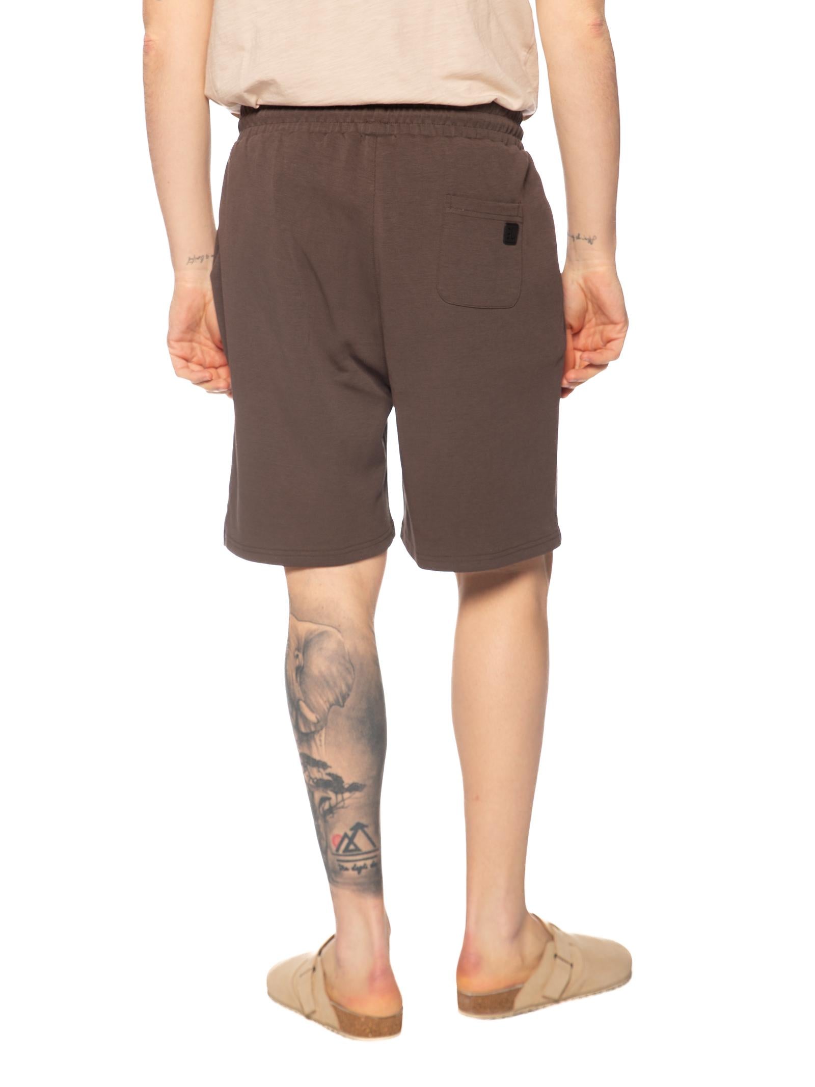 Bermuda Gianni Lupo Marrone basic in felpa GL2127F COFFEE GIANNI LUPO 