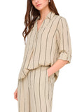 Camicia JDY Yava Nero manica 3/4 15372483 /Eucalyptus JDY 