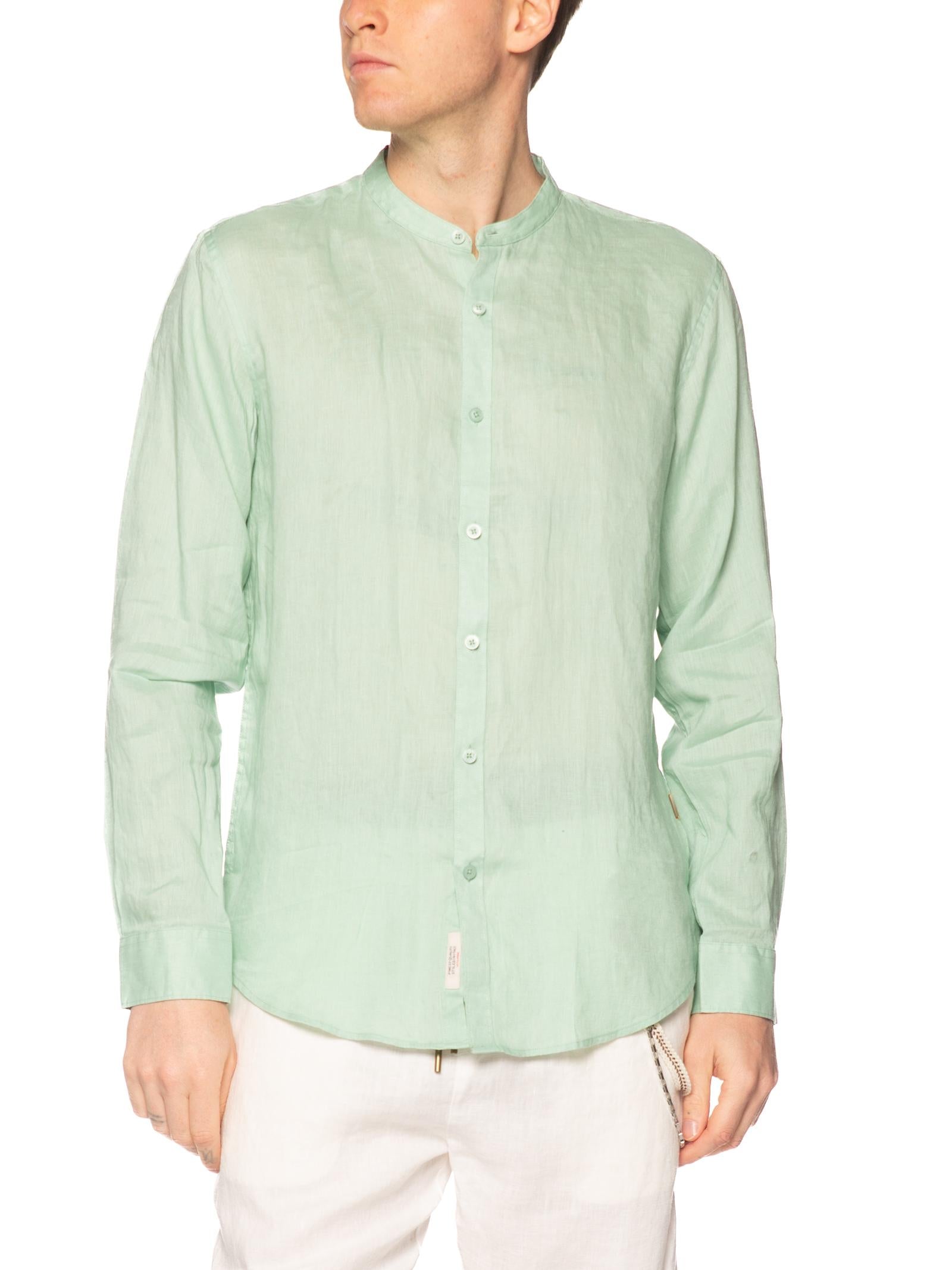 Camcia Gianni Lupo Menta coreana lino GL7620S MENTA GIANNI LUPO 