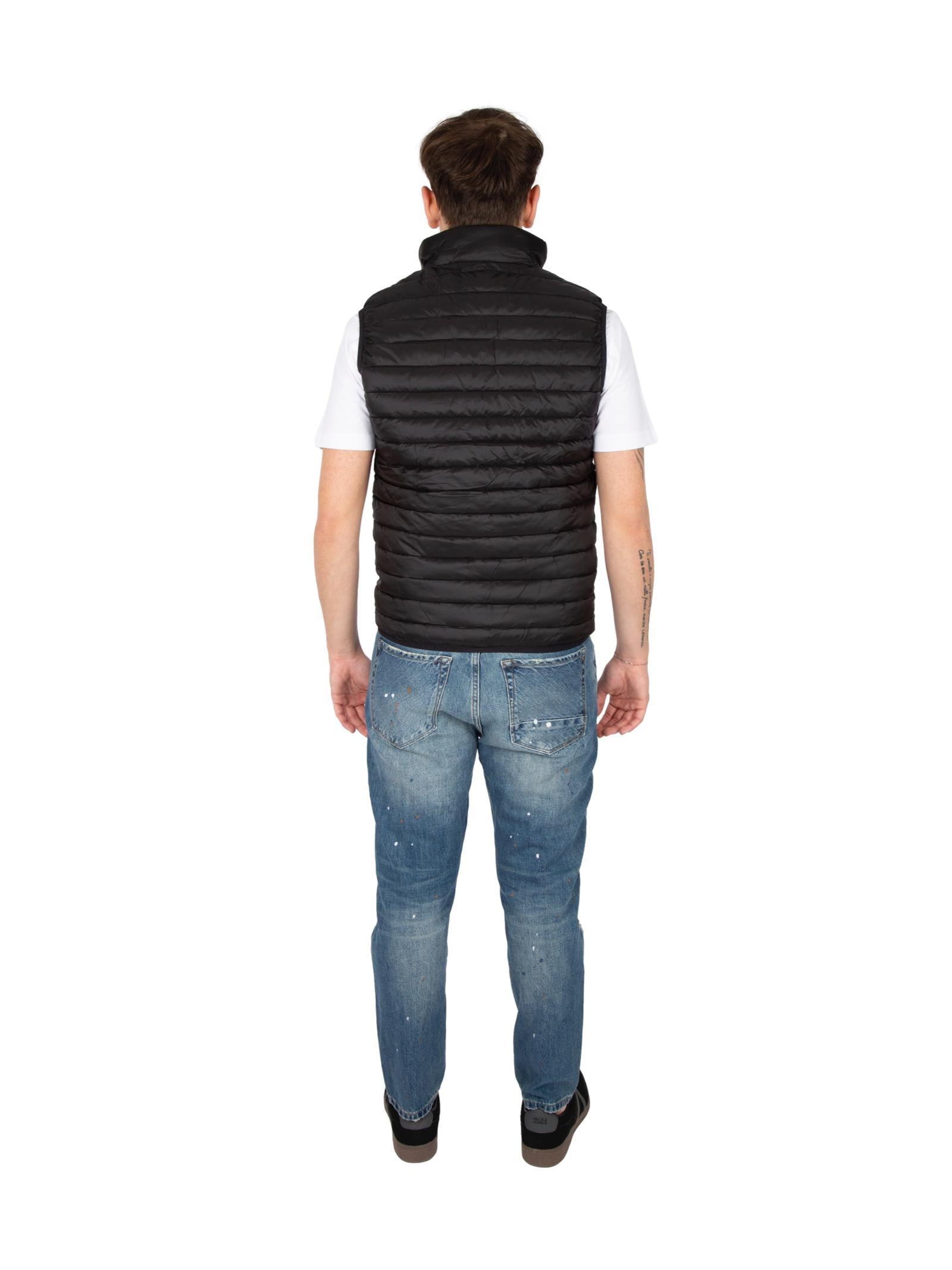 Gilet Gianni Lupo 100 grammi Nero con zip GL298R BLACK GIANNI LUPO 