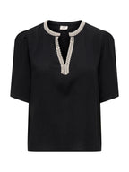 Blusa JDY Nero Liva scollo a V 15373083 /Black JDY 