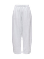 Pantalone Only Ofelia Grigio in tessuto felpato. 15377590 /Light Grey Melange ONLY 