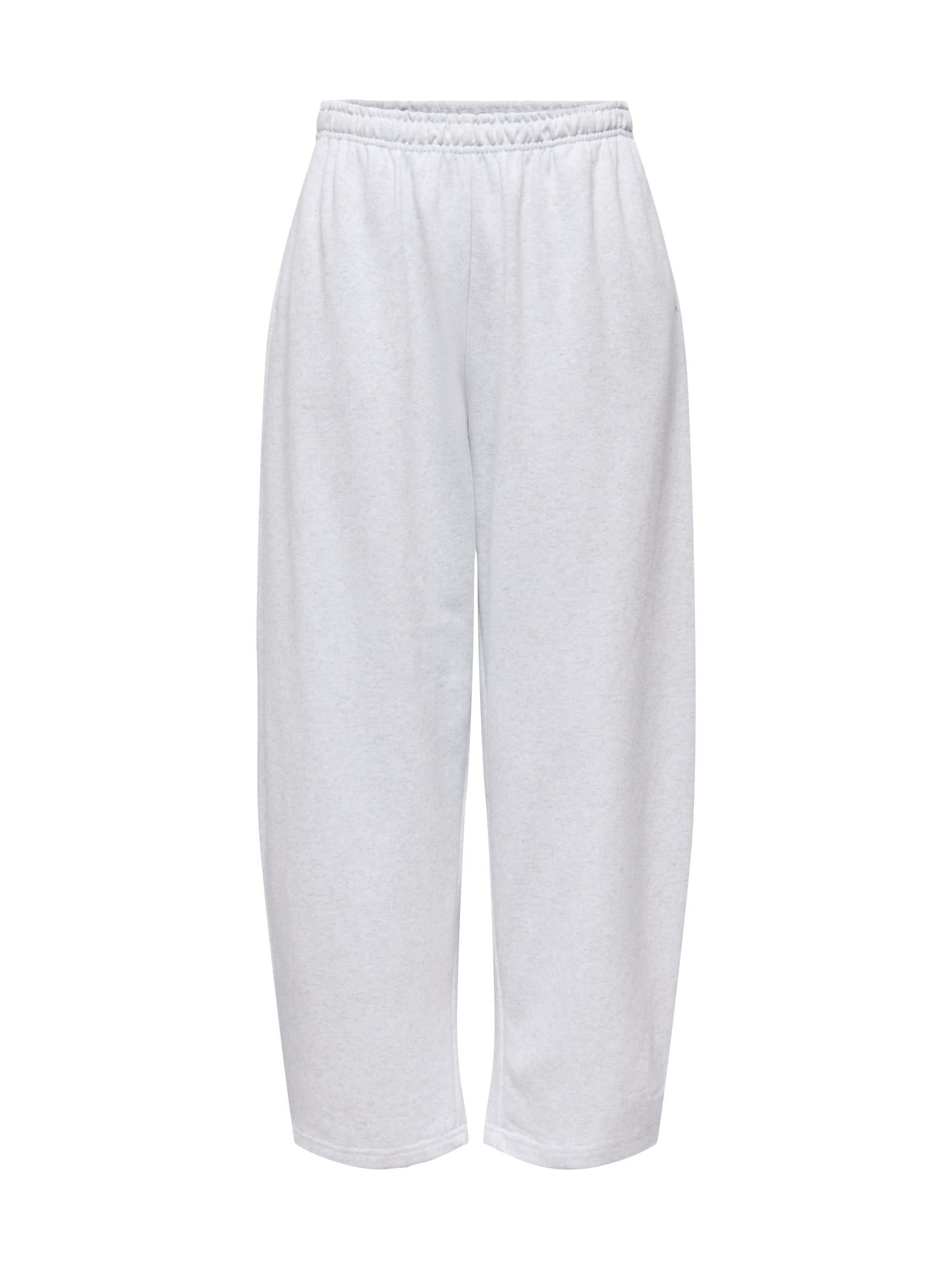 Pantalone Only Ofelia Grigio in tessuto felpato. 15377590 /Light Grey Melange ONLY 