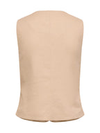 Gilet Only Goa Beige misto lino 15363724 /Oxford Tan ONLY 