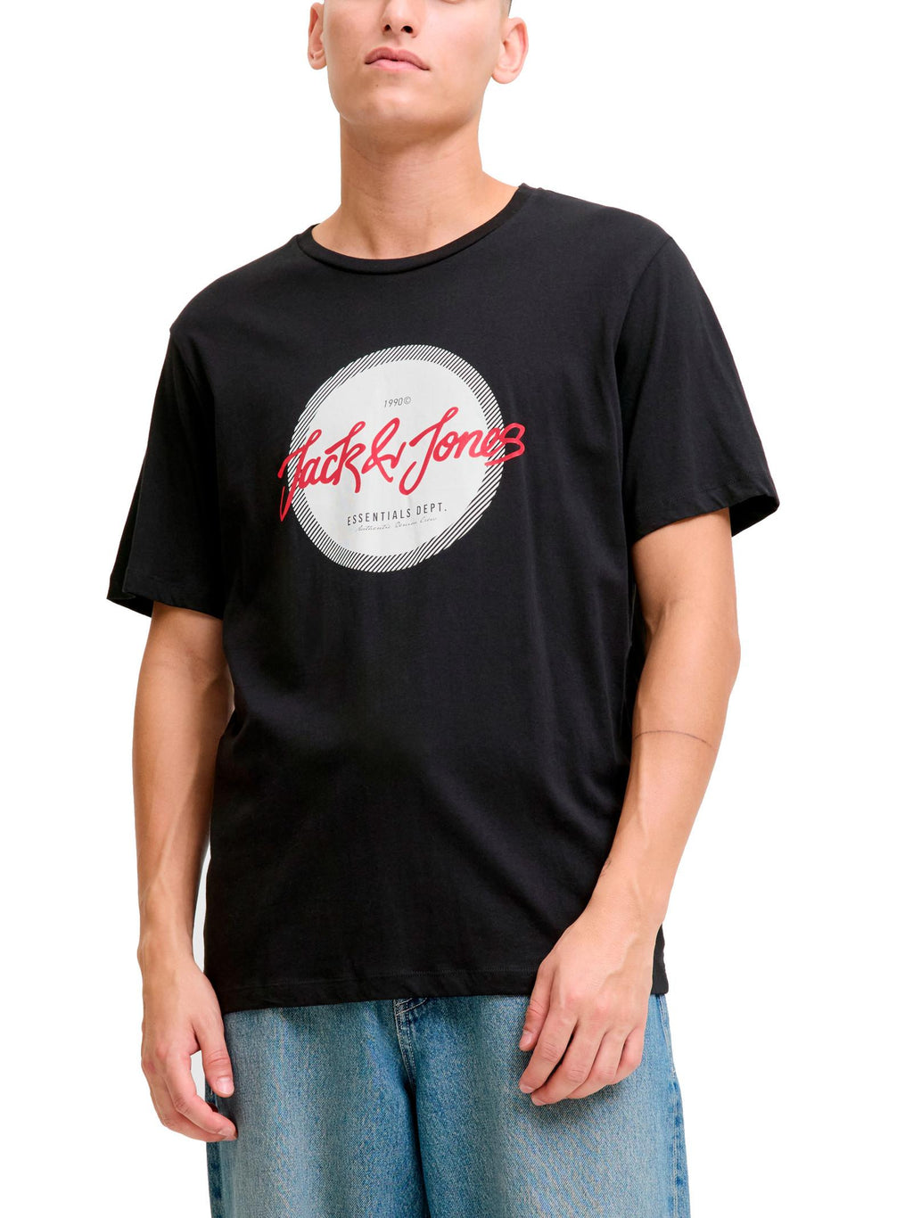 T-shirt Jack & Jones Urban Nero con stampa 12279114 /Black JACK & JONES 