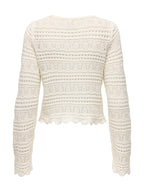 Maglia Only Elke Bianco cropped 15363049 /Birch ONLY 
