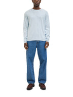 Maglia Jack & Jones Summer Celeste girocollo leggera 12269631 /Chambray Blue JACK & JONES 